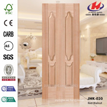 JHK-020 Deep 8MM HDF Okoume Puerta doble con hojas desiguales Usado caliente en interior del panel de la puerta de Malasia